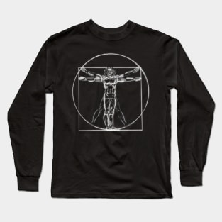 Leonardo da vinci vitruvian man Long Sleeve T-Shirt